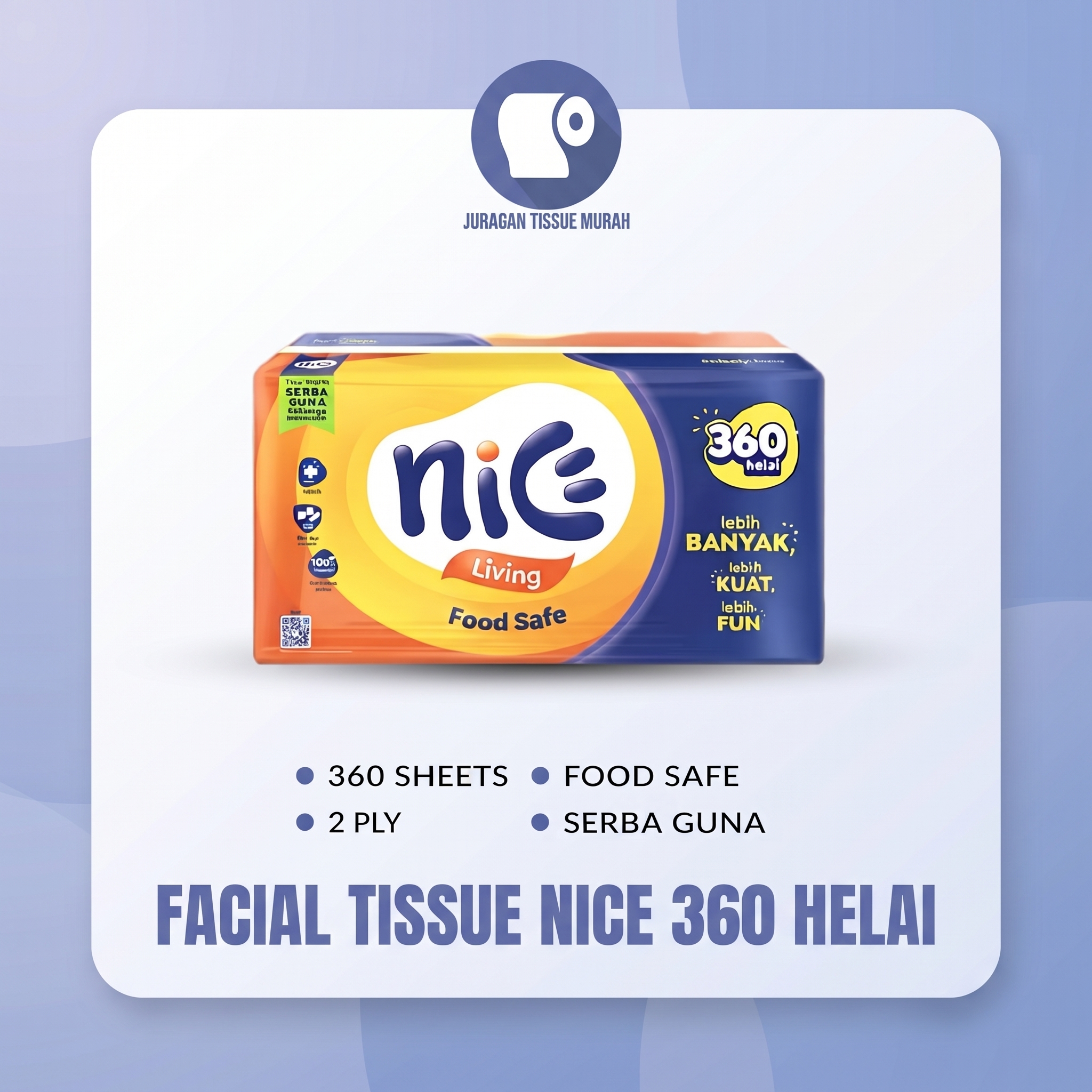 Facial Tissue Nice 360 Helai